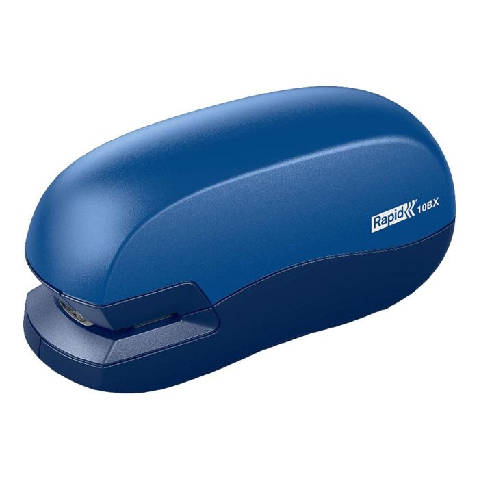 Grapadora Rapid Contactless 10Bx Plastico Capacidad De Grapado 10 Hojas Usa Grapas 24-6 Y 26-6 Color Azul