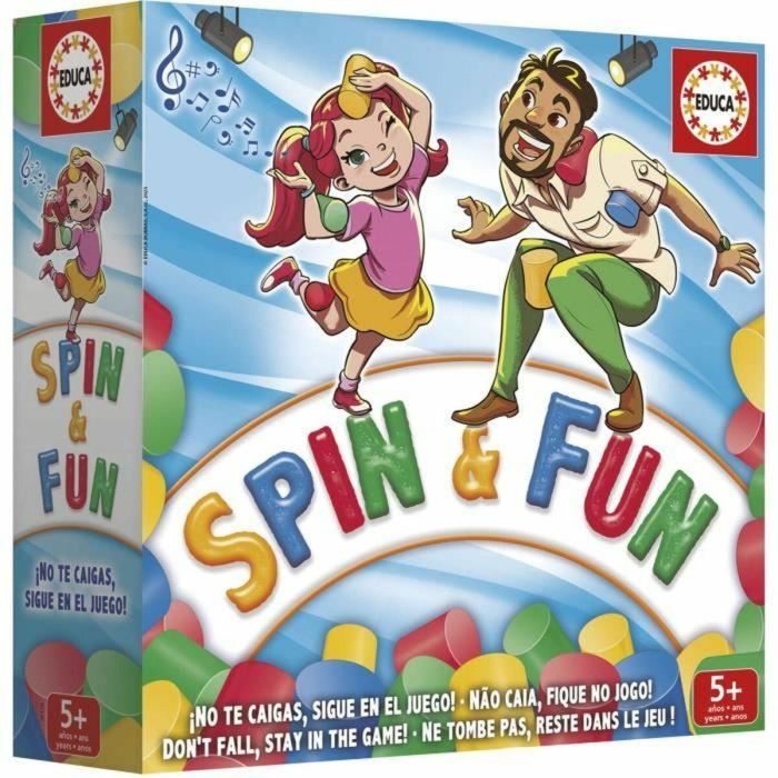 EDUCA EDU8412668201705 Spin & Fun - Juego de equilibrio para agilidad y equilibrio - De 2 a 4 jugadores - A partir de 5 años 3