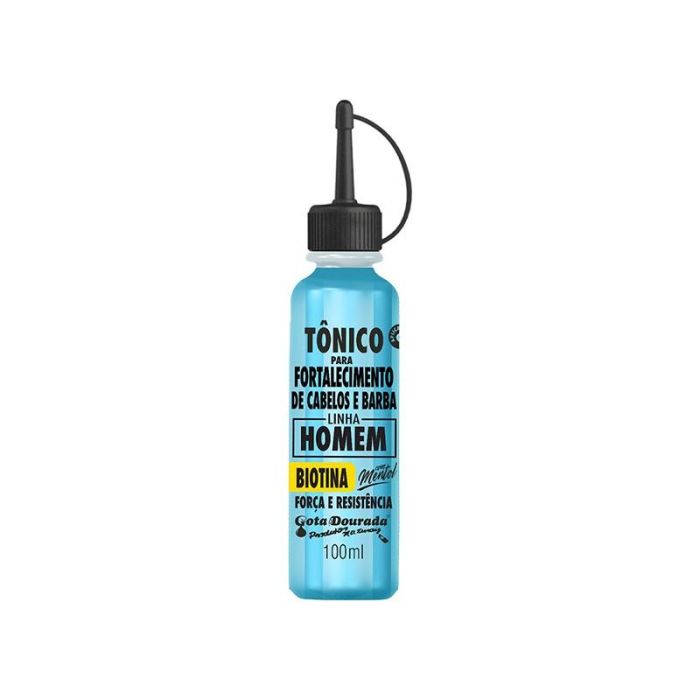 Tonico Cabelo E Barba Biotina 100 mL Gota Dourada