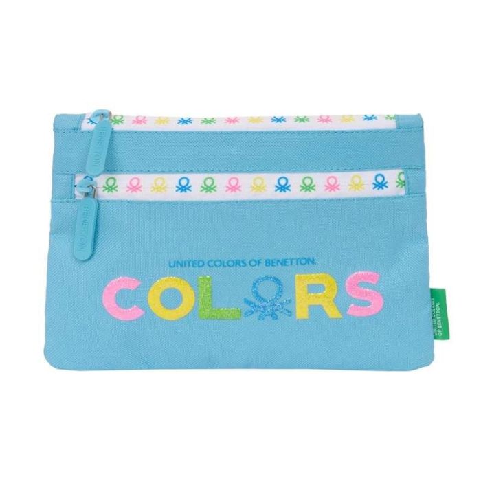 Estuche Escolar Benetton Spring Azul cielo 23 x 16 x 3 cm Estuche Escolar Benetton Spring Azul cielo 23 x 16 x 3 cm