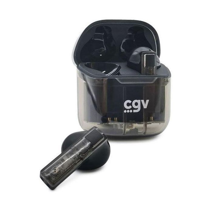Auriculares inalámbricos Bluetooth - CGV - URBAN GHOST (Negro) - Batería de 30h - Control táctil - TWS 2 Auriculares inalámbricos Bluetooth - CGV - URBAN GHOST (Negro) - Batería de 30h - Control táctil - TWS 2