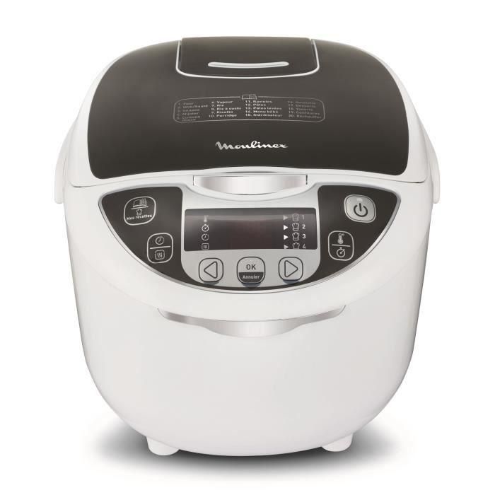 MOULINEX MK708E10 Multicooker eléctrico 25 en 1 - 750W - Blanco / Gris 3 MOULINEX MK708E10 Multicooker eléctrico 25 en 1 - 750W - Blanco / Gris 3