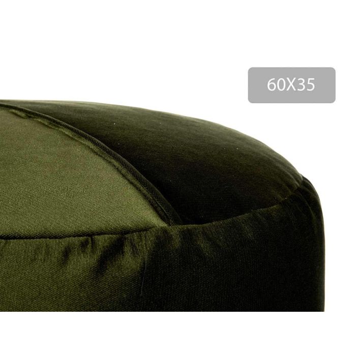 Puff Redondo Terciopelo 60X35Cm Verde Giftdecor (2 Unidades) 3 Puff Redondo Terciopelo 60X35Cm Verde Giftdecor (2 Unidades) 3