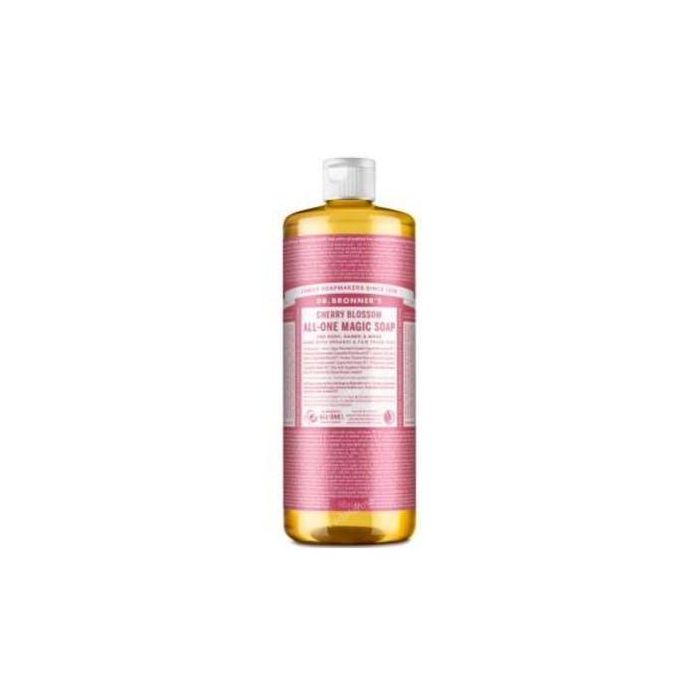 DR. BRONNER'S Jabón Líquido de Flor de Cerezo 945 ml - Certificado Fair Trade para Manos y Cuerpo