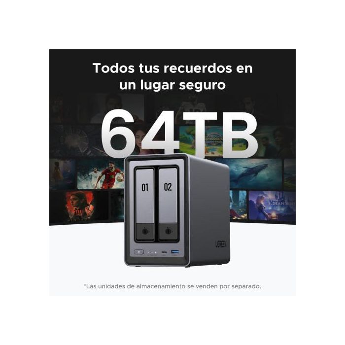 Ugreen Nasync Dxp2800 Nas System 2-Bay Compacto Intel® N N100 8 Gb Ddr5 0 Tb Ugos Pro Negro 3 Ugreen Nasync Dxp2800 Nas System 2-Bay Compacto Intel® N N100 8 Gb Ddr5 0 Tb Ugos Pro Negro 3