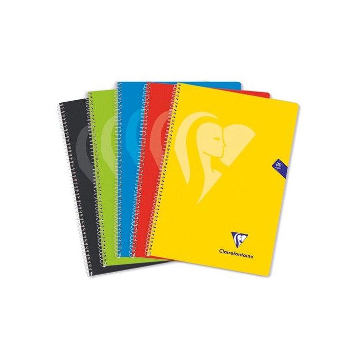 Bloc Clairefontaine Mimesys Polipropileno Fº 80H 4X4 90G Colores Vivos (Set de 20)