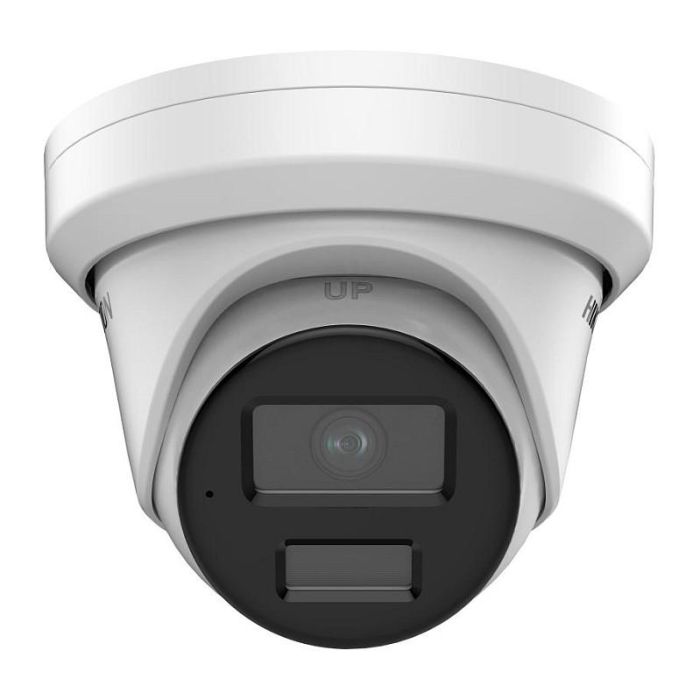 Hikvision DS-2CD3386G2-ISU(2.8mm)(H)(eF) Cámara IP Turret 8MP 4K, Lente 2.8mm, Interior/Exterior IP67, Visión Nocturna 40m, Inteligencia Artificial, Audio, PoE 2