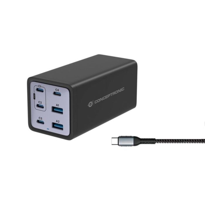 Cargador Conceptronic Ozul06Be 200 W + Cable Cargador Conceptronic Ozul06Be 200 W + Cable