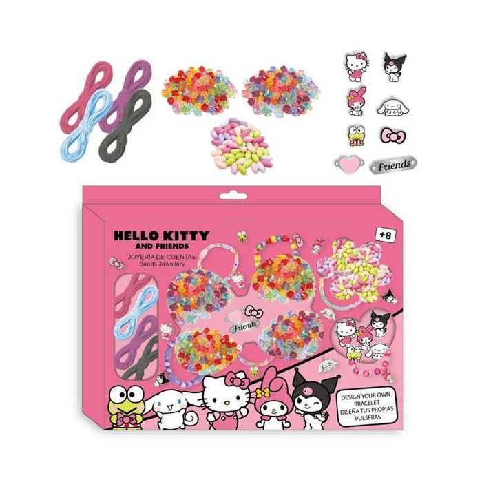 Cerdá Set de Bisutería Infantil con Pulsera de Hello Kitty, Multicolor - Ideal para Niñas de 3+ Años