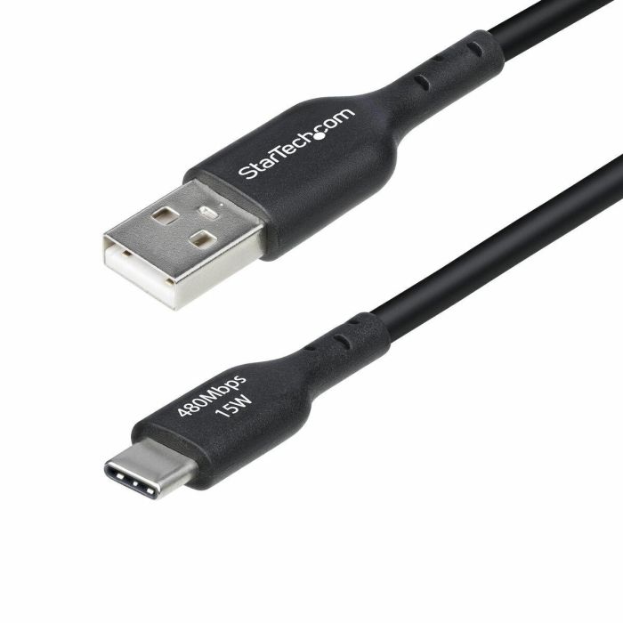 Cable USB Startech USB2AC3MNC Negro 3 m Cable USB Startech USB2AC3MNC Negro 3 m