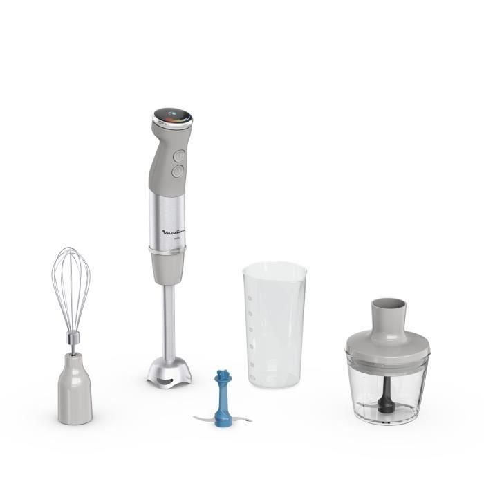 Batidora de mano MOULINEX Quickchef+, Batidora de mano, 1000 W, 20 velocidades, 2 accesorios DD67EB10 Batidora de mano MOULINEX Quickchef+, Batidora de mano, 1000 W, 20 velocidades, 2 accesorios DD67EB10
