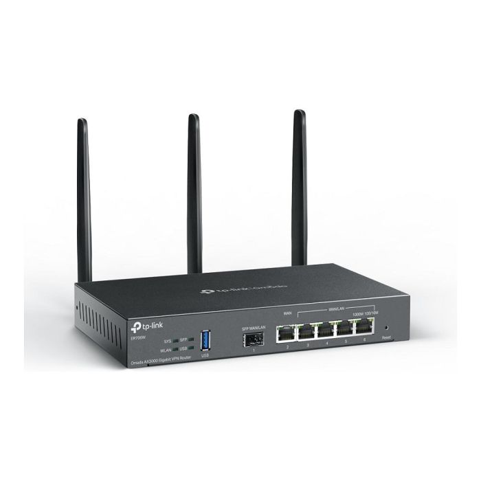 TP-LINK Omada ER706W Router Inalámbrico Gigabit Ethernet Doble Banda (2,4 GHz / 5 GHz) Negro