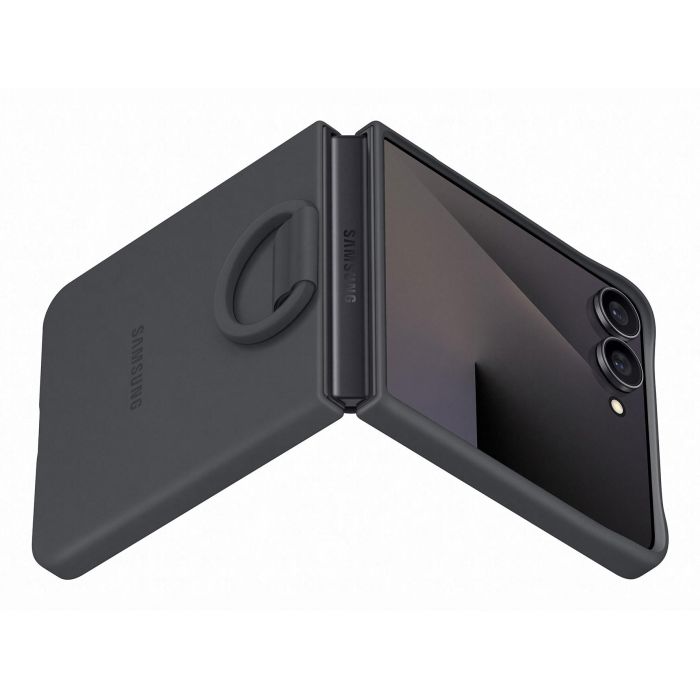 Samsung Ring Case (Silicone) fr Galaxy Flip7 Black 4 Samsung Ring Case (Silicone) fr Galaxy Flip7 Black 4