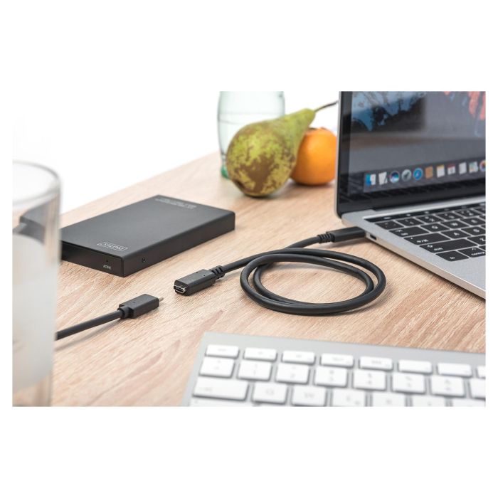 Digitus Cable alargador USB 2.0 Type-C Macho/Hembra 1.5m Negro 3