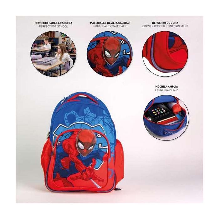 Mochila escolar mediana 42 cm spiderman 3.3 x 4.2 x 42.0 cm 2 Mochila escolar mediana 42 cm spiderman 3.3 x 4.2 x 42.0 cm 2