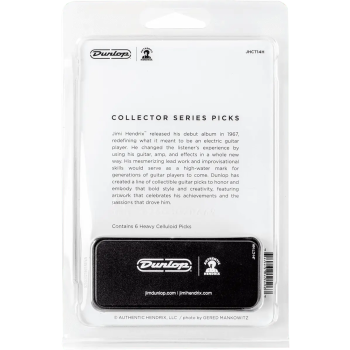 Dunlop Púa Signature Jimi Hendrix Mankowitz Caja Surtido 6 Ud. 4