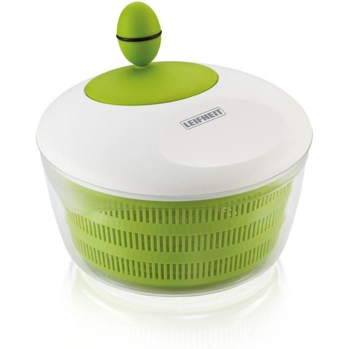 LEIFHEIT LEI4006501230690 Centrifugadora de Ensaladas TREND 23069 4,2 L con Mecanismo de Manivela Verde/Blanco