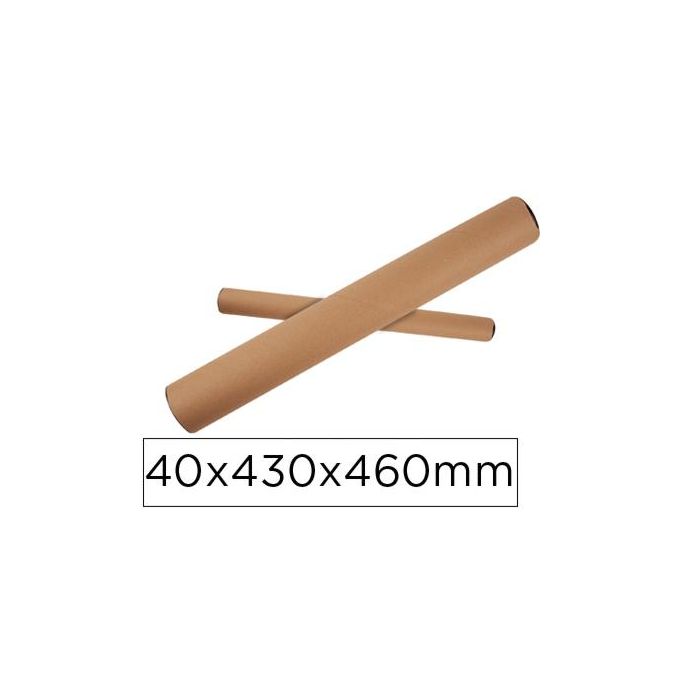 Tubo De Carton Apli Portadocumentos Tapa Plastico 40x430x460 mm