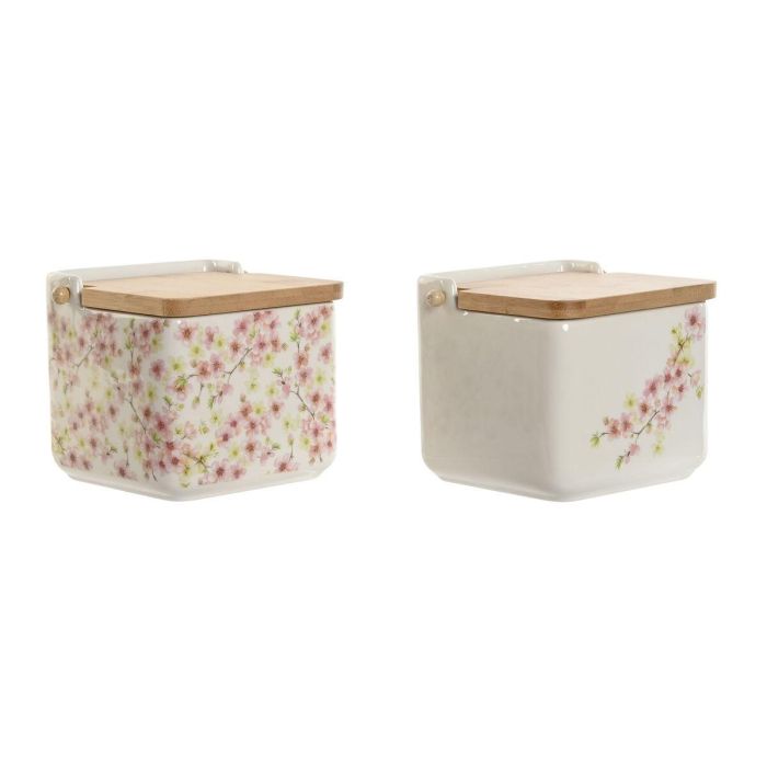 DKD Home Decor Salero Romantico Almendro 2024 Rosa Blanco 750ml Dolomite Bambu 12.5 x 12 x 14 cm Apto Lavavajillas (2 Unidades) DKD Home Decor Salero Romantico Almendro 2024 Rosa Blanco 750ml Dolomite Bambu 12.5 x 12 x 14 cm Apto Lavavajillas (2 Unidades)