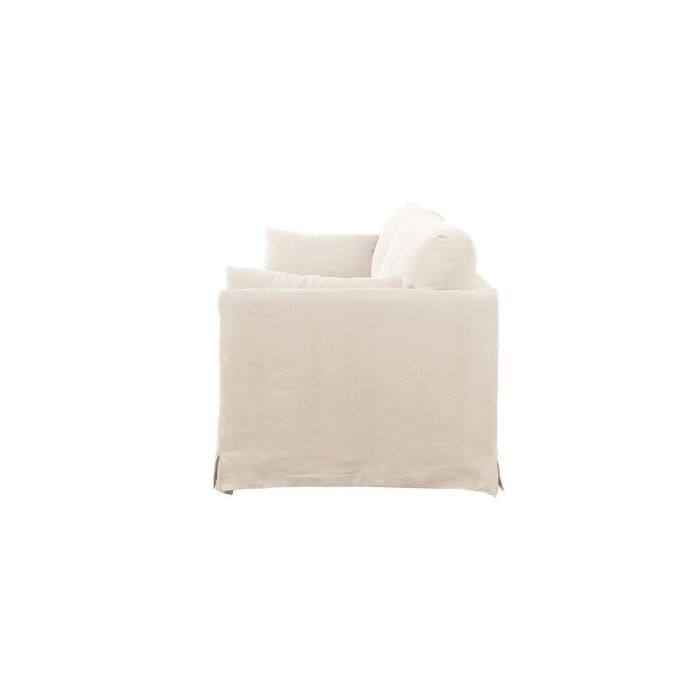 DKD Home Decor Top sofas 2c24 Sofá Urbano Beige de Lino y Algodón con 2 Cojines - 270 cm Ancho x 86 cm Largo x 80 cm Alto 1