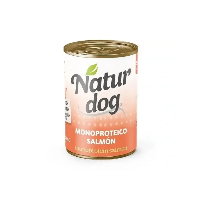 Naturdog Monoproteico Salmon Sin Cereales Lata 6x400 gr