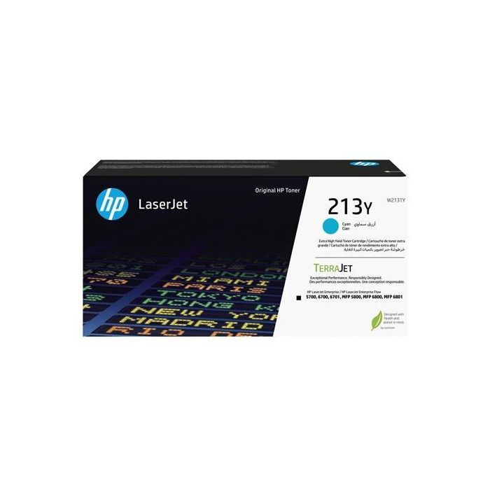 Hp Toner Cian Laserjet Enterprise 5700, 5700Dn, 6701Dn, 6700, 6700Dn, Mfp 5800, 5800Dn, 5800F, 6800, 6800Dn - Nº 213Y