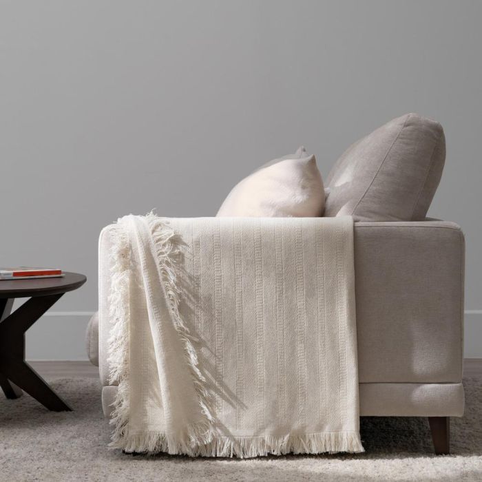 Colcha Crudo Algodón Textil/Hogar 250 X 260 cm