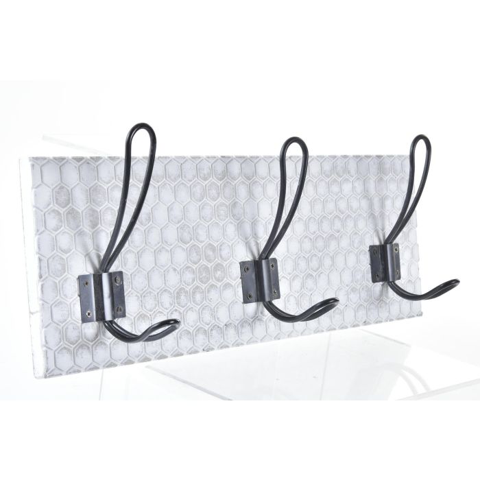 Perchero Pared Urban DKD Home Decor Blanco Negro 7 x 18 x 40 cm (4 Unidades) 1 Perchero Pared Urban DKD Home Decor Blanco Negro 7 x 18 x 40 cm (4 Unidades) 1
