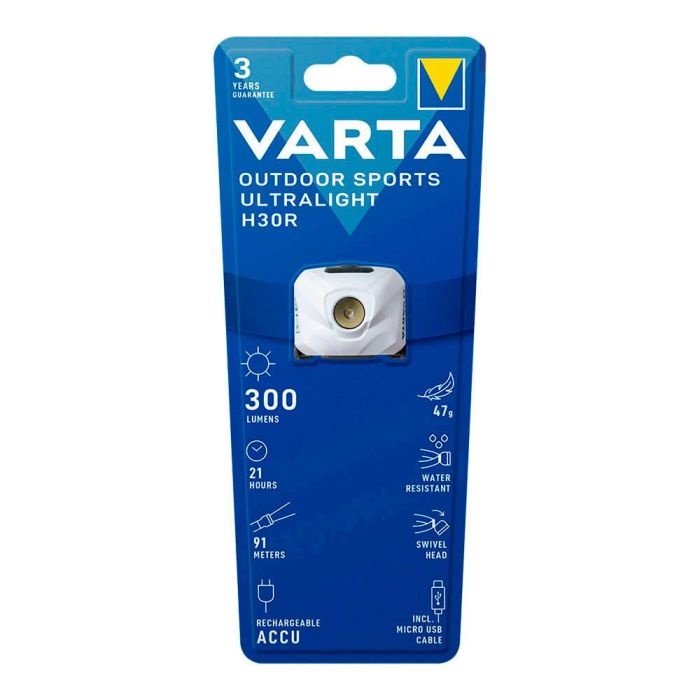 Linterna LED para la Cabeza Varta ULTRALIGHT H30R (100 Unidades) (1 unidad) 0 Linterna LED para la Cabeza Varta ULTRALIGHT H30R (100 Unidades) (1 unidad) 0