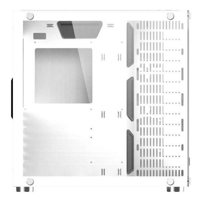 Xigmatek Aquarius Plus Arctic ARGB Caja PC Mid Tower ATX/Micro ATX/Mini-ITX 7 Ventiladores ARGB Doble Vidrio Templado Sin Fuente Blanco