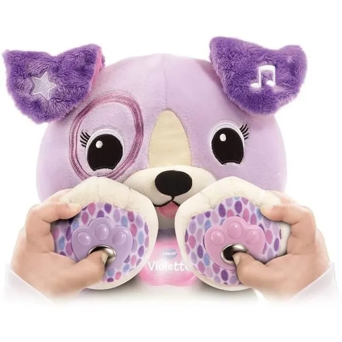 Vtech Violeta, mi amigo Magic Paws - Peluche Interactivo para Aprender - Idioma Francés 3