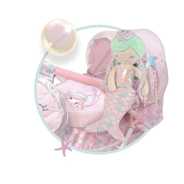 Muñeca ocean fantasy con cuerpo blando. estuche convertible en cuna 36cm 8