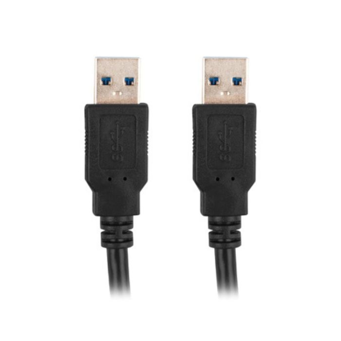 Lanberg CA-USBA-30CU-0005-BK Cable USB 3.0 Macho - Macho 0.5M Negro USB 3.2 Gen 1 0 Lanberg CA-USBA-30CU-0005-BK Cable USB 3.0 Macho - Macho 0.5M Negro USB 3.2 Gen 1 0