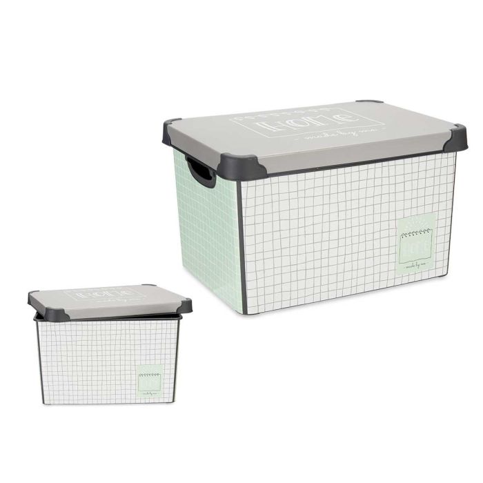 Caja de Plástico Kipit 17L Home con Asa 28x22x37 cm - Varios Colores (12 Unidades) Caja de Plástico Kipit 17L Home con Asa 28x22x37 cm - Varios Colores (12 Unidades)