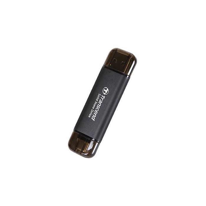 Transcend ESD310C SSD Externo 256GB USB 10Gbps Tipo C/A, 1050MB/s Lectura, USB 3.2 Gen 2x2, Negro 1 Transcend ESD310C SSD Externo 256GB USB 10Gbps Tipo C/A, 1050MB/s Lectura, USB 3.2 Gen 2x2, Negro 1
