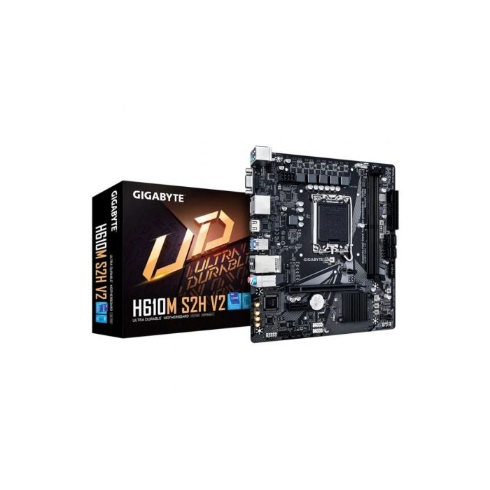 Gigabyte H610M S2H V2 Placa Base Micro ATX Socket 1700 Intel H610 DDR5 para Procesadores 14ª, 13ª y 12ª Gen