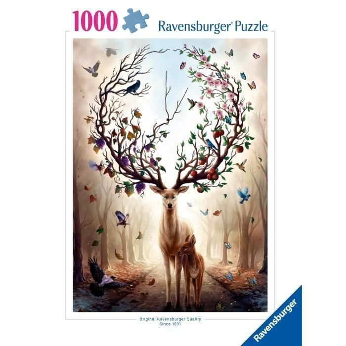 Puzzle Fantasy Deer de 1000 piezas, Adultos y niños a partir de 14 años, Puzzle de alta calidad, 12000459, Ravensburger 2 Puzzle Fantasy Deer de 1000 piezas, Adultos y niños a partir de 14 años, Puzzle de alta calidad, 12000459, Ravensburger 2