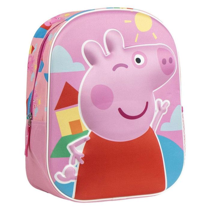 Mochila Escolar Peppa Pig Rosa 25 x 31 x 10 cm Mochila Escolar Peppa Pig Rosa 25 x 31 x 10 cm