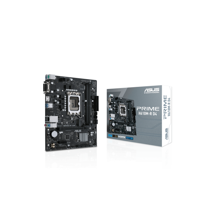 ASUS PRIME H610M-R D4 Intel H610 LGA 1700 micro ATX 1 ASUS PRIME H610M-R D4 Intel H610 LGA 1700 micro ATX 1