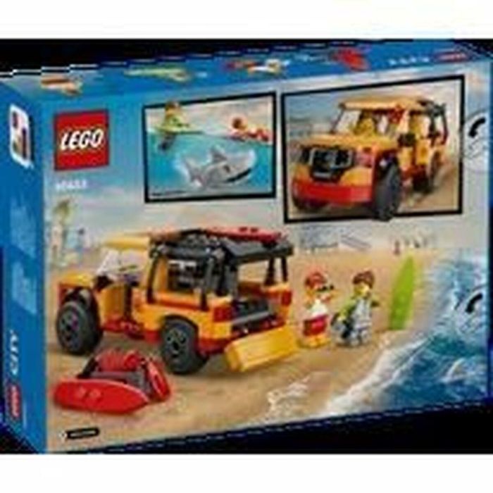 Lego City 60453 Vehículo de Rescate en la Playa Juguete para Niños de 6 Años con Tiburón 1