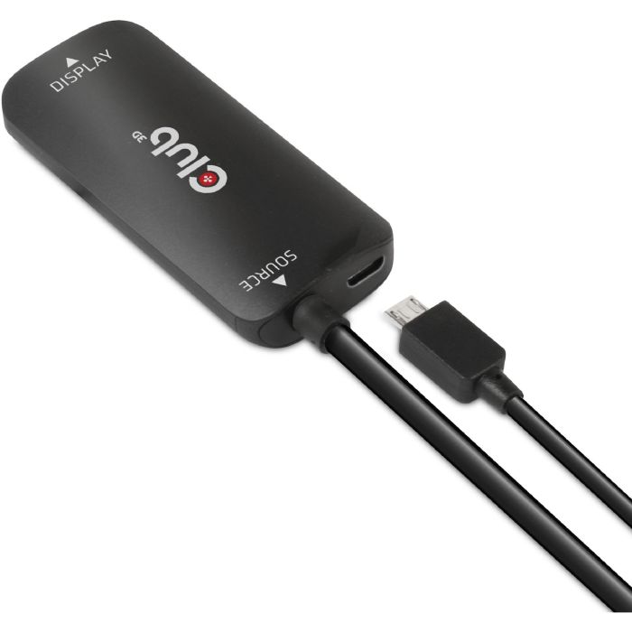 Club3D Adaptador HDMI + MicroUSB a USB-C Activo 4K120Hz 9 Club3D Adaptador HDMI + MicroUSB a USB-C Activo 4K120Hz 9