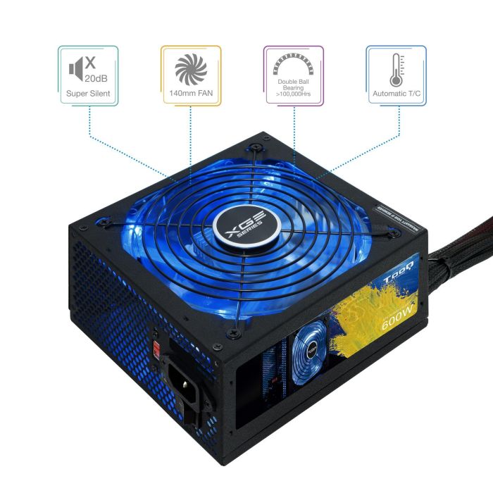 Fuente Alimentacion Tooq Tqxgeii - 600Sap 600 W 80+ 8 Fuente Alimentacion Tooq Tqxgeii - 600Sap 600 W 80+ 8