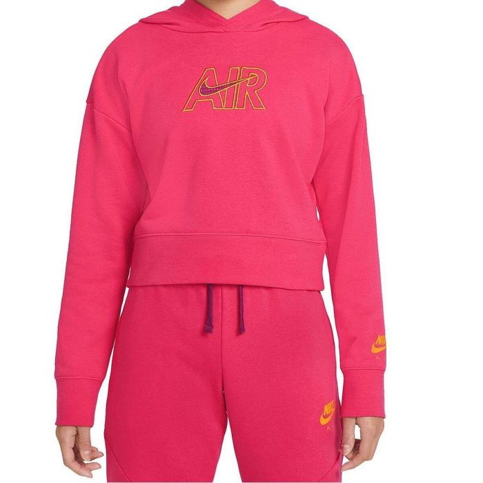 Sudadera con Capucha Niña  CROP HOODIE  Nike DM8372 666  Rosa 0 Sudadera con Capucha Niña  CROP HOODIE  Nike DM8372 666  Rosa 0