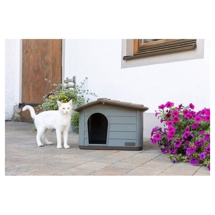Kerbl KER4018653312025 Casa para gatos PAOLA Eco XL, 75x59x55 cm, Uso Interior/Exterior 5