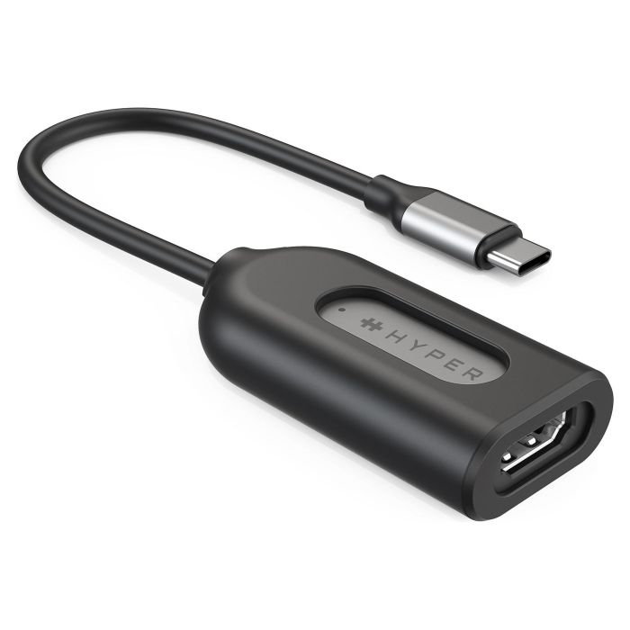 Targus HYPERDRIVE USB-C a HDMI 8K60Hz/4K1 Adaptador de Video Macho/Hembra Acero Inoxidable Compatible con MacBook iPad