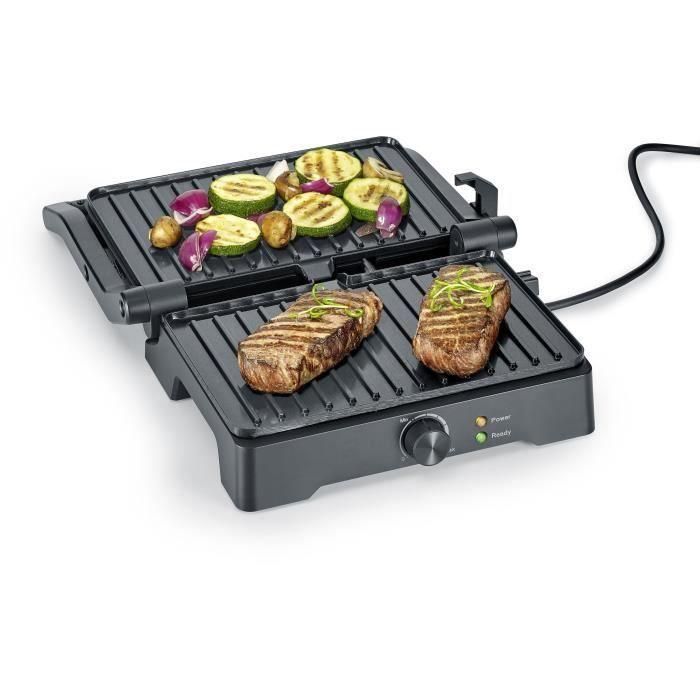 Parrilla SEVERIN - KG2391 - Superficie de cocción 28x17cm - Apertura 180°C - 1800W 4