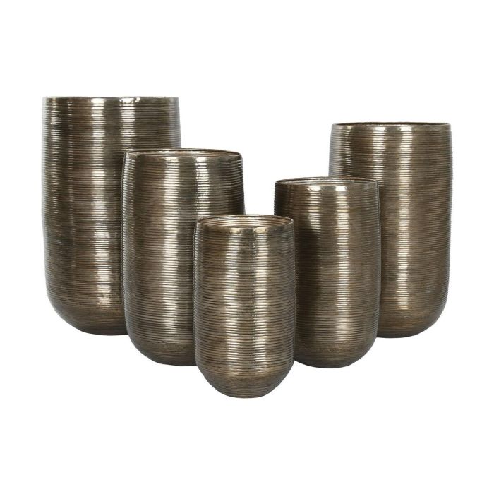 Macetero Home ESPRIT Cobre Aluminio Moderno 50 x 50 x 89 cm 50 x 51 x 89 cm 1 Macetero Home ESPRIT Cobre Aluminio Moderno 50 x 50 x 89 cm 50 x 51 x 89 cm 1