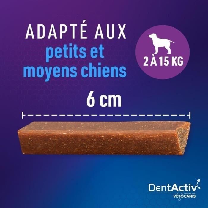 DentActiv - 12 Barritas - VETOCANIS - 12 Mini Barritas de Higiene Bucal de Ternera para Perros de 2 a 15 kg 5 DentActiv - 12 Barritas - VETOCANIS - 12 Mini Barritas de Higiene Bucal de Ternera para Perros de 2 a 15 kg 5