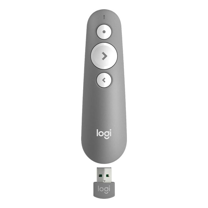 Logitech Puntero Láser Inalámbrico R500S Gris para Presentaciones 3