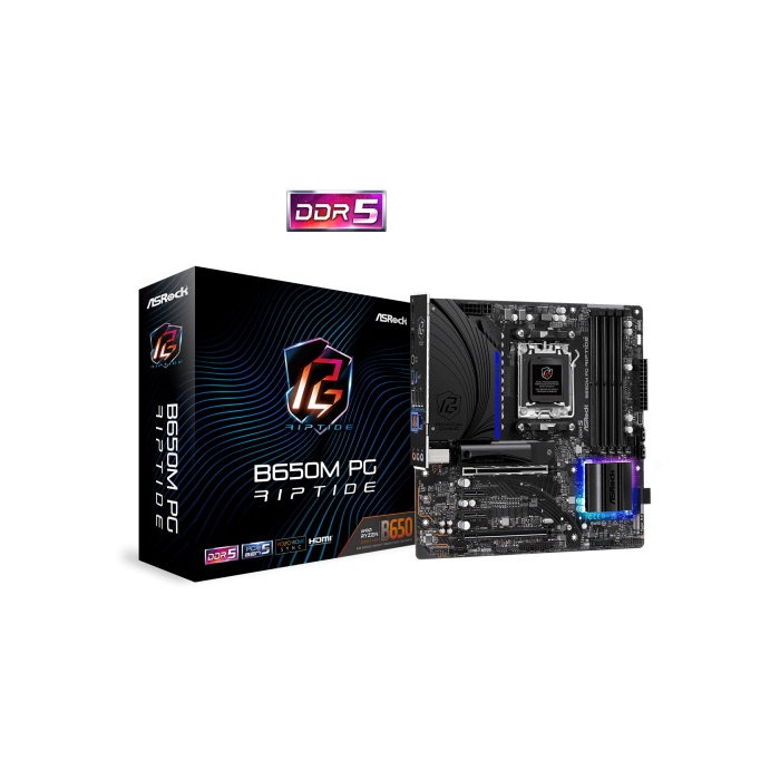 Asrock B650M PG Riptide AMD B650 Zócalo AM5 micro ATX 5 Asrock B650M PG Riptide AMD B650 Zócalo AM5 micro ATX 5